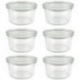 WECK Set 6 bocaux coniques droits 165 ml