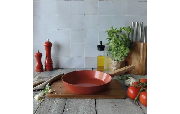 OGOLIVING Poêle 24 cm Paprika - Ector
