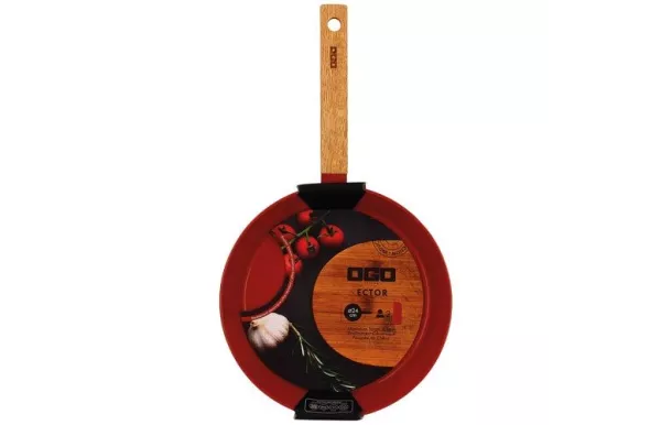 OGOLIVING Poêle 24 cm Paprika - Ector