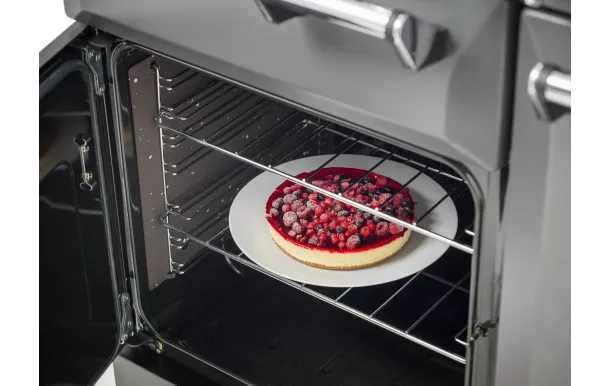 FALCON - Piano de cuisson LECKFORD DELUXE 90 Mixte Noir/Chrome - LKD90DFBL/C-EU