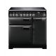 FALCON - Piano de cuisson LECKFORD DELUXE 90 Mixte Noir/Chrome - LKD90DFBL/C-EU