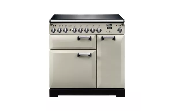 FALCON - Piano de cuisson LECKFORD DELUXE 90 Mixte Noir/Chrome - LKD90DFBL/C-EU