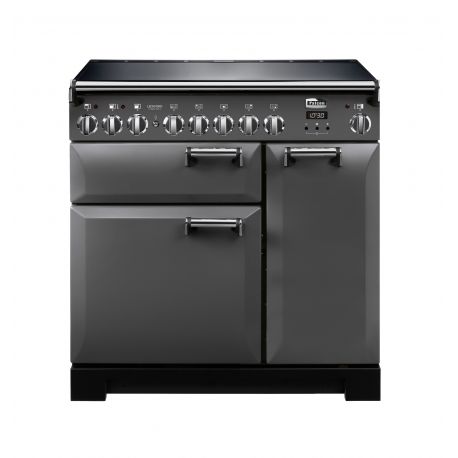 FALCON - Piano de cuisson LECKFORD DELUXE 90 Mixte Noir/Chrome - LKD90DFBL/C-EU