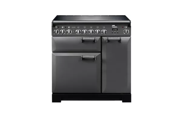 FALCON - Piano de cuisson LECKFORD DELUXE 90 Mixte Noir/Chrome - LKD90DFBL/C-EU
