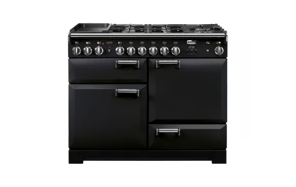 FALCON - Piano de cuisson LECKFORD DELUXE 90 Mixte Noir/Chrome - LKD90DFBL/C-EU