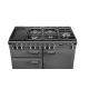 FALCON - Piano de cuisson LECKFORD DELUXE 90 Mixte Noir/Chrome - LKD90DFBL/C-EU