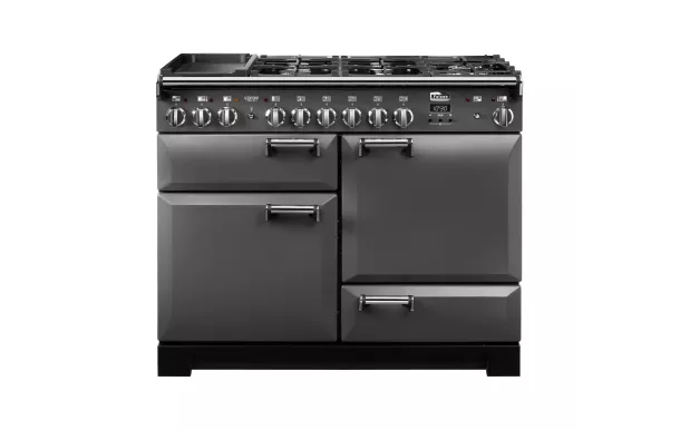 FALCON - Piano de cuisson LECKFORD DELUXE 90 Mixte Noir/Chrome - LKD90DFBL/C-EU