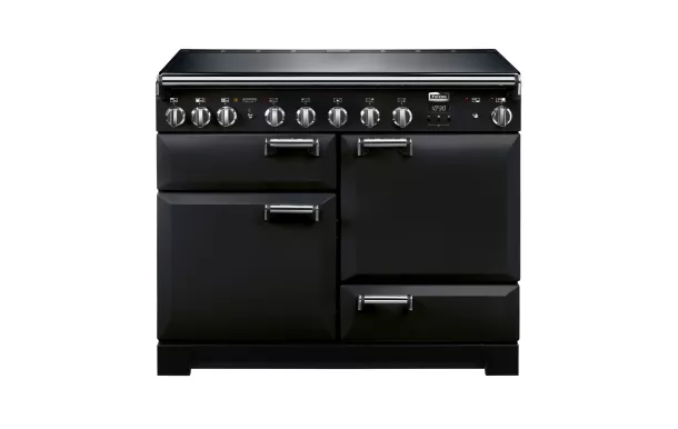 FALCON - Piano de cuisson LECKFORD DELUXE 90 Mixte Noir/Chrome - LKD90DFBL/C-EU