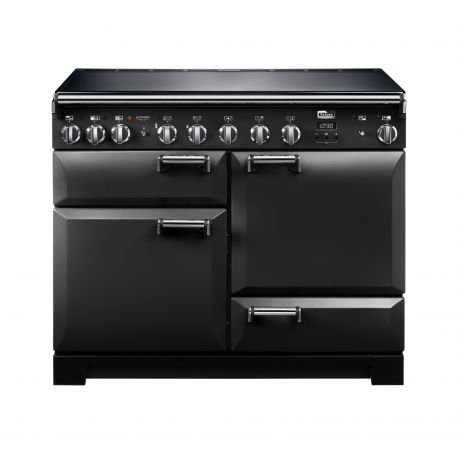 FALCON - Piano de cuisson LECKFORD DELUXE 90 Mixte Noir/Chrome - LKD90DFBL/C-EU