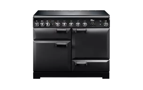 FALCON - Piano de cuisson LECKFORD DELUXE 90 Mixte Noir/Chrome - LKD90DFBL/C-EU