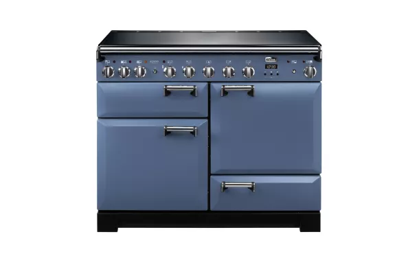 FALCON - Piano de cuisson LECKFORD DELUXE 90 Mixte Noir/Chrome - LKD90DFBL/C-EU