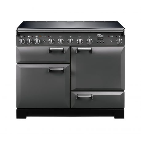 FALCON - Piano de cuisson LECKFORD DELUXE 90 Mixte Noir/Chrome - LKD90DFBL/C-EU