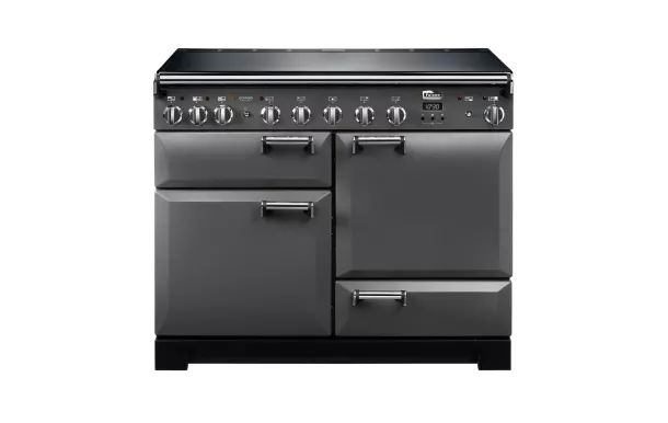 FALCON - Piano de cuisson LECKFORD DELUXE 90 Mixte Noir/Chrome - LKD90DFBL/C-EU