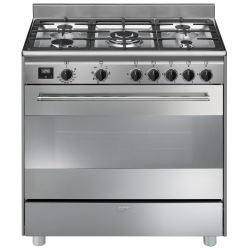 SMEG - Cuisinière grande largeur Inox BG91CTX2