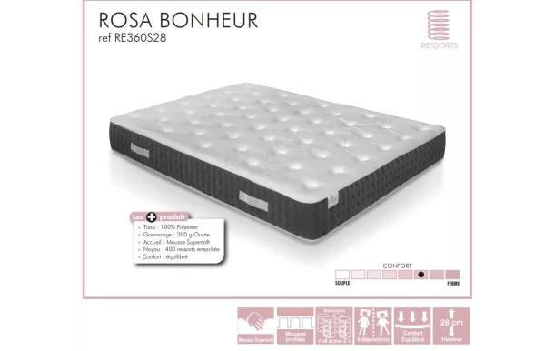 BED LIT - Matelas Rosa Bonheur