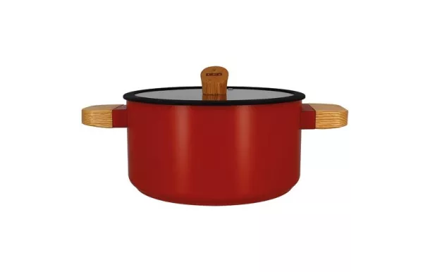 OGOLIVING ECTOR FAITOUT 24CM PAPRIKA MANCHE BOIS 7930286