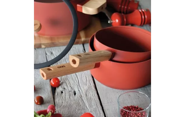 OGOLIVING ECTOR CASSEROLE 18CM PAPRIKA MANCHE BOIS 7930281