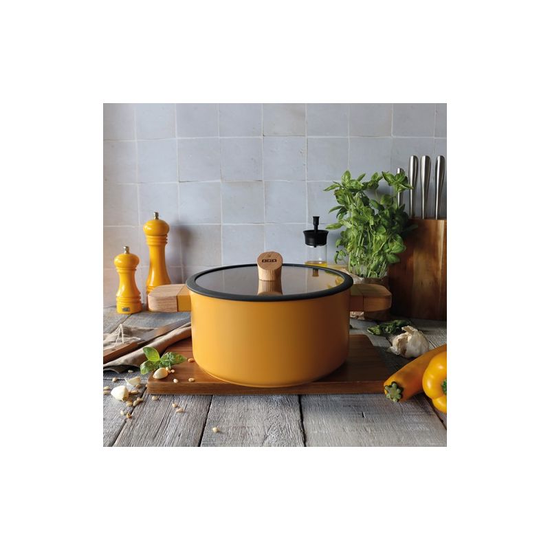 ogoliving faitout 24 cm jaune - ector