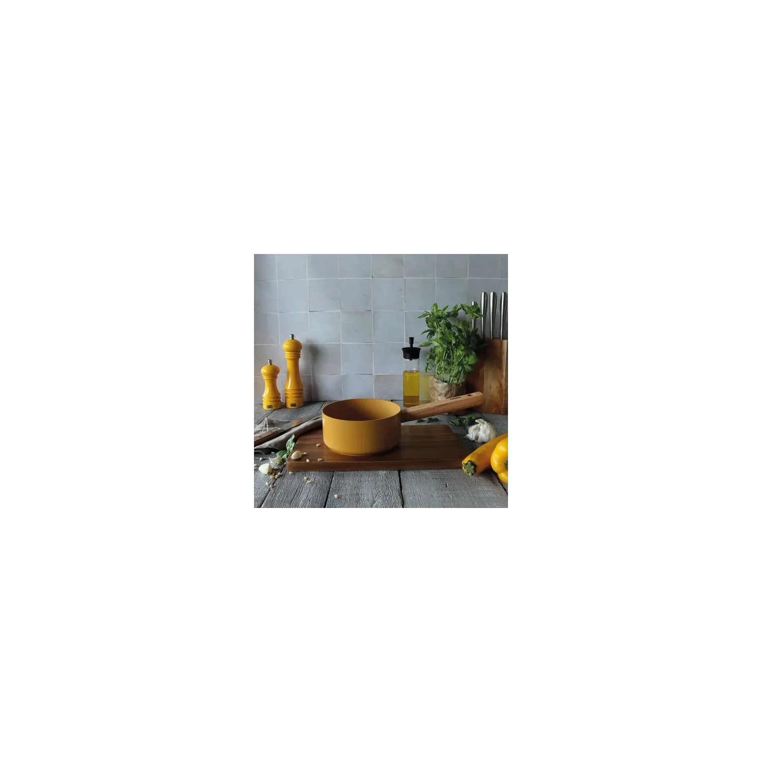 OGOLIVING Casserole 16 cm Jaune - Ector OGOLIVING Casserole 16 cm Jaune - Ector