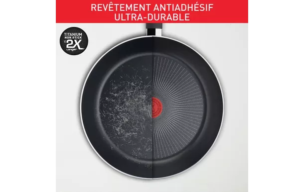 TEFAL DAILY EXPERT POELE 20CM ROUGE C2890202