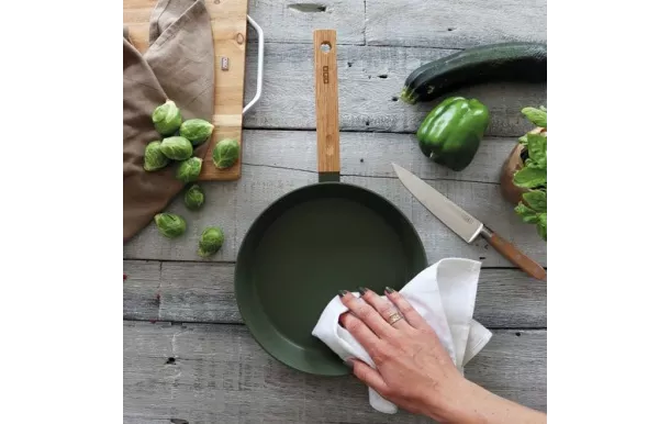 OGOLIVING Poêle 24 cm Kaki - Ector