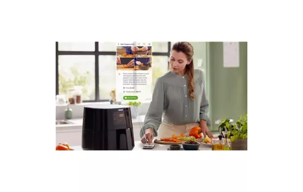 PHILIPS Friteuse 1.2 kg - Essential Connected Airfryer XL - HD9280.60