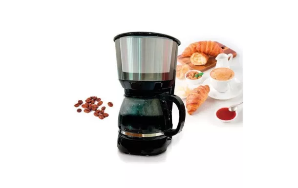 LITTLE BALANCE Cafetière filtre 10 tasses Noire & Inox - 8629