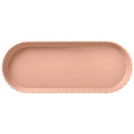 BLIM PLUS MINERVA Plat à cake Rose sable 37X15CM