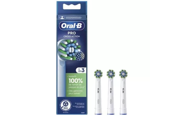 BRAUN PACK DE 3 BROSSETTES SENSITIVE CROSSACTIONX3