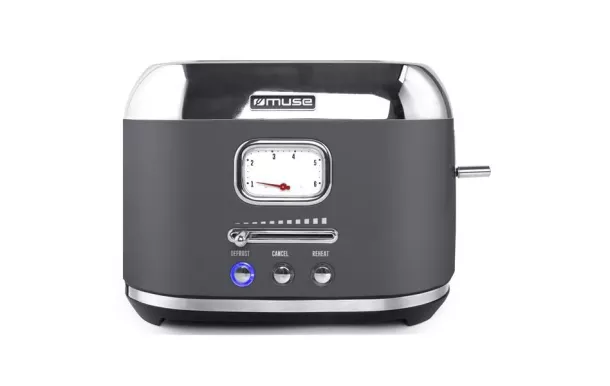 MUSE Grille-pain 2 fentes Gris & Inox - MS120DG