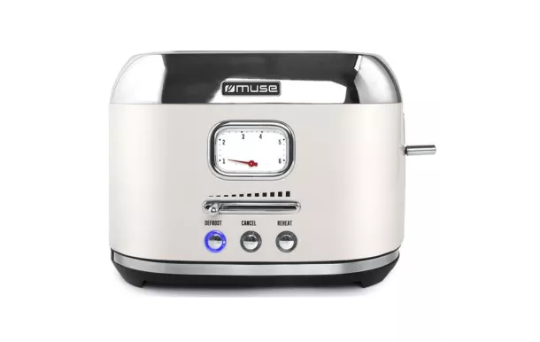 MUSE Grille-pain 2 fentes Crème & Inox - MS120SC