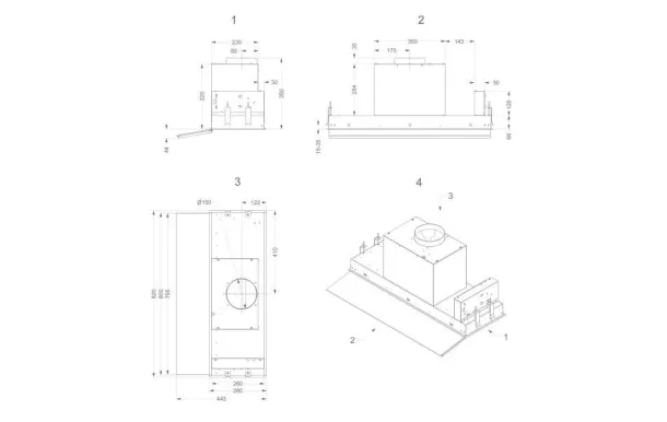 NOVY Groupe filtrant Fusion 90 avec moteur 629 m3/h - D686