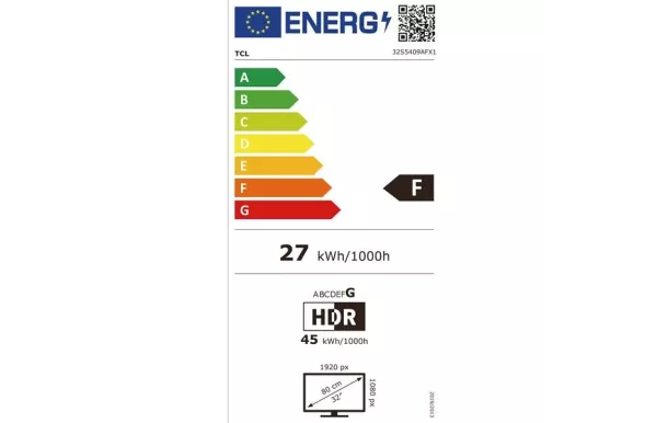 TCL Téléviseur LED HDTV1080p - 32S5409AF avis pas cher