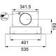 FRANKE - Hotte plafond GALAXY PLUS Inox 626101 SBVL