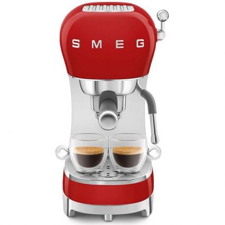 SMEG Machine Expresso Rouge Années 50 - ECF02RDEU