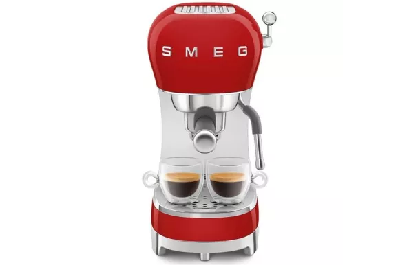 SMEG Machine Expresso Rouge Années 50 - ECF02RDEU