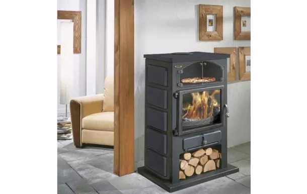 GODIN Poêle à bois Chamonix XXL anthracite 12 Kw - 350104PEINTANTH