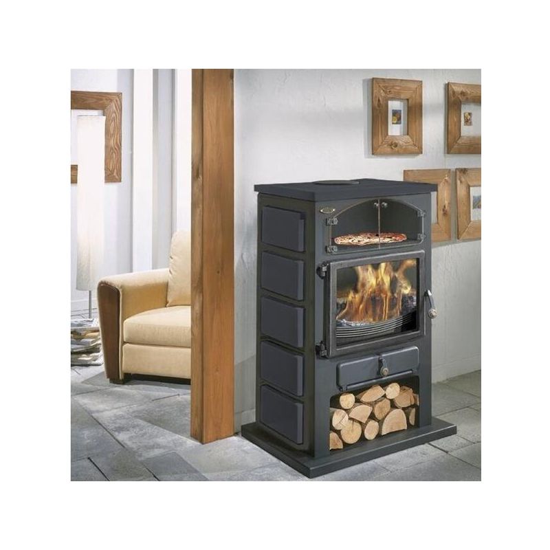 GODIN Poêle à bois Chamonix XXL anthracite 12 Kw - 350104PEINTANTH