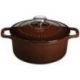 CHASSEUR Cocotte en fonte ronde 20 cm Chocolat - Sublime