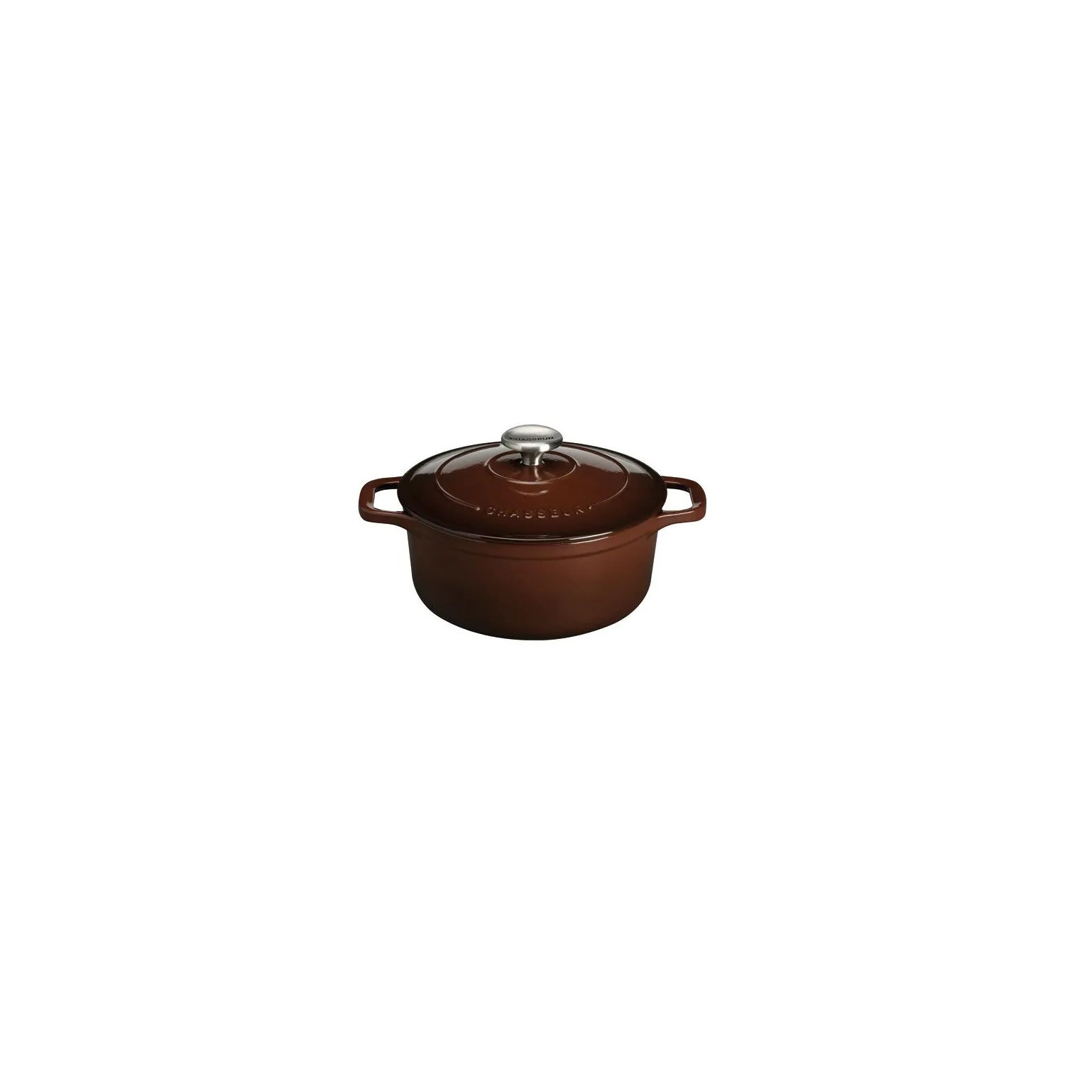 CHASSEUR Cocotte en fonte ronde 20 cm Chocolat - Sublime