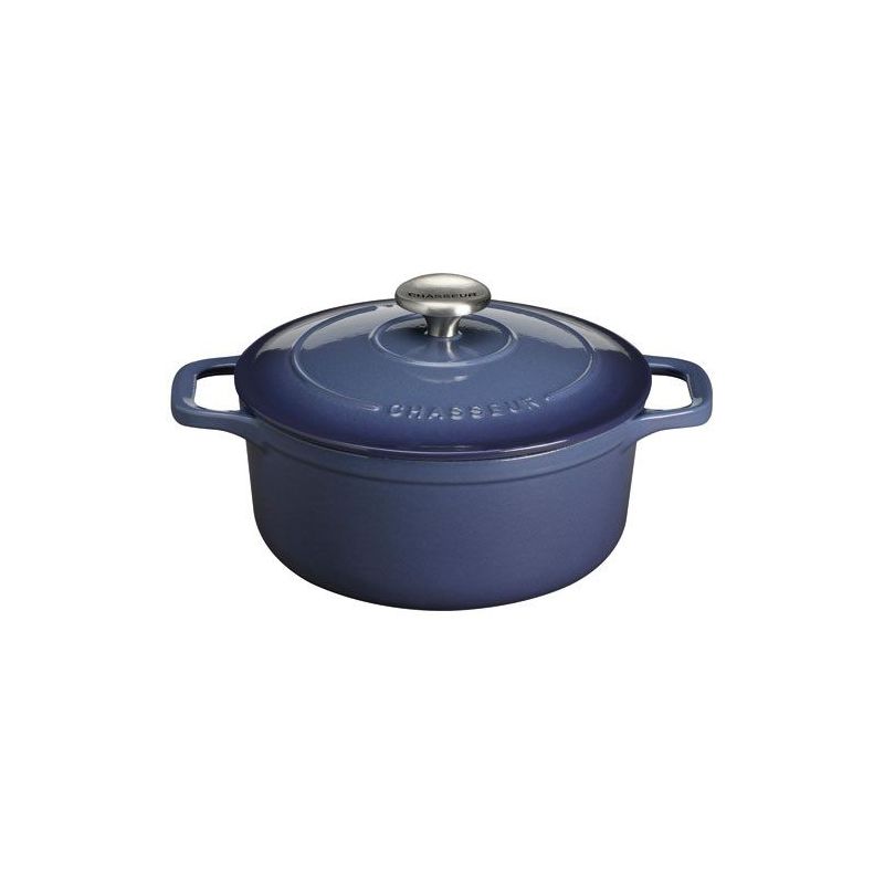 CHASSEUR Cocotte en fonte ronde 20 cm Myrtille - Sublime