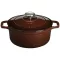 CHASSEUR Cocotte en fonte ronde 28 cm Chocolat - Sublime