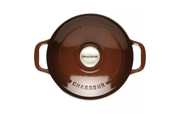 CHASSEUR Cocotte en fonte ronde 28 cm Chocolat - Sublime