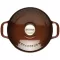 CHASSEUR Cocotte en fonte ronde 28 cm Chocolat - Sublime