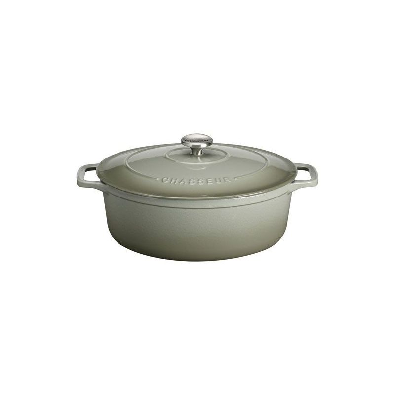 CHASSEUR Cocotte en fonte ovale 29 cm Palmier - Sublime