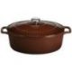 CHASSEUR Cocotte en fonte ovale 29 cm Chocolat - Sublime