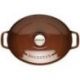 CHASSEUR Cocotte en fonte ovale 29 cm Chocolat - Sublime