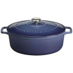 CHASSEUR Cocotte en fonte ovale 29 cm Myrtille - Sublime