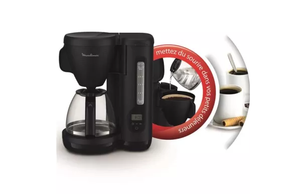 MOULINEX Cafetière filtre 15 tasses programmable Bleu Nuit - Morning - FG2M2810