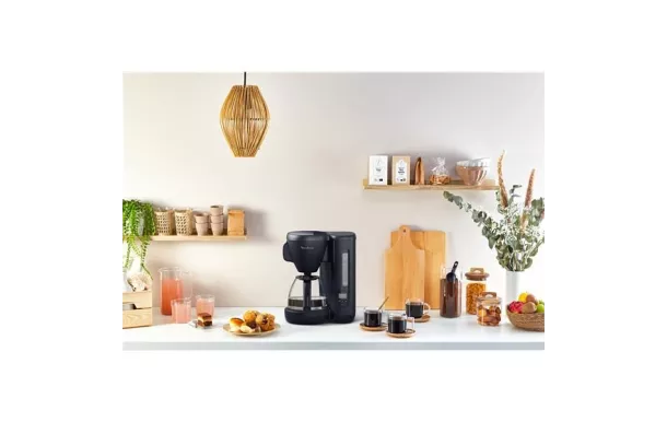 MOULINEX Cafetière filtre 15 tasses programmable Bleu Nuit - Morning - FG2M2810